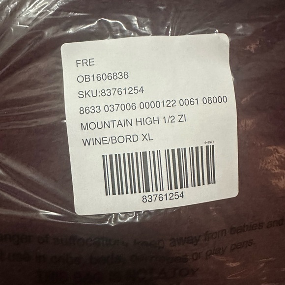 FP Movement by Free People Maroon and Neon Pink Sweater - Picture 6 of 6